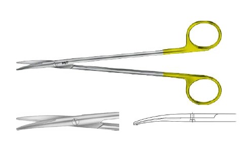 TC ТОННІС-АДСОН НОЖИЦІ ДЕЛ. ВИГНУТІ 175MM